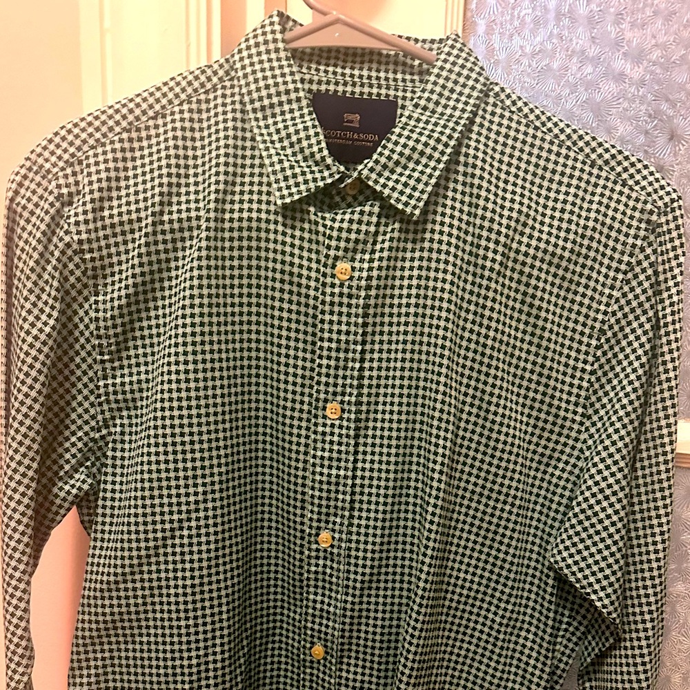 Men's Green Checkered Shirt